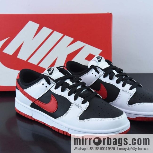 Nike Dunk Low Nike, low-top Vintage casual shoes white, black and red, item number FD9762-061