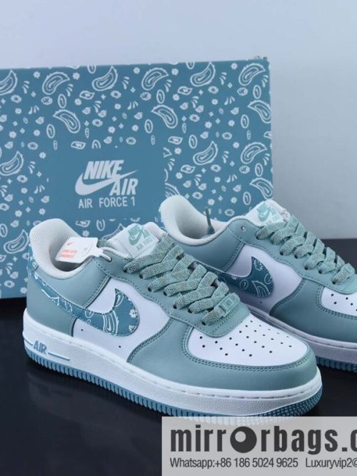 Nike Air Force 1 Low \'07 white blue cashew flower color scheme Air Force No. 1 low-top casual board shoes Item number: XM9612-092