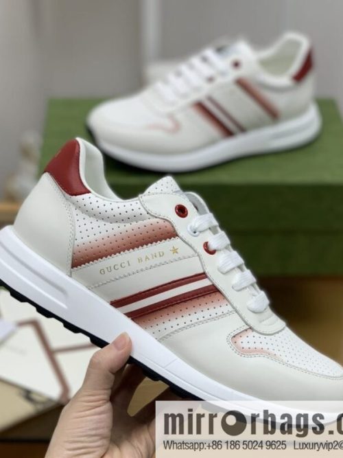 Gucci Gucci color matching double G men\'s sports running shoes