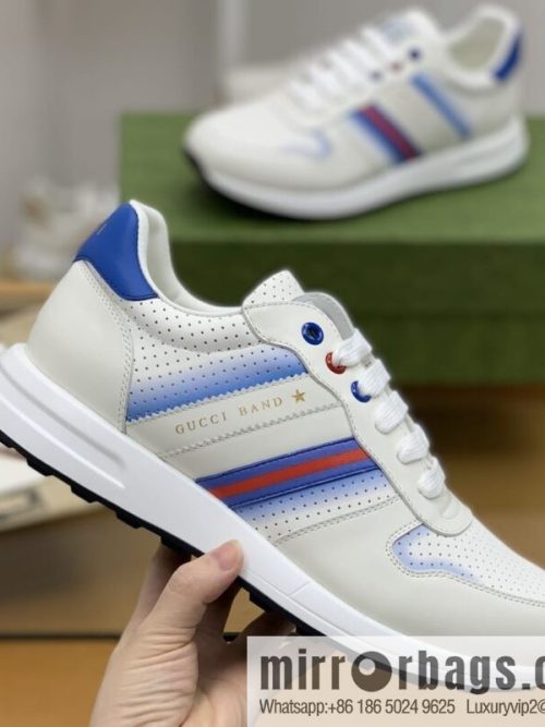 Gucci Gucci color matching double G men\'s sports running shoes