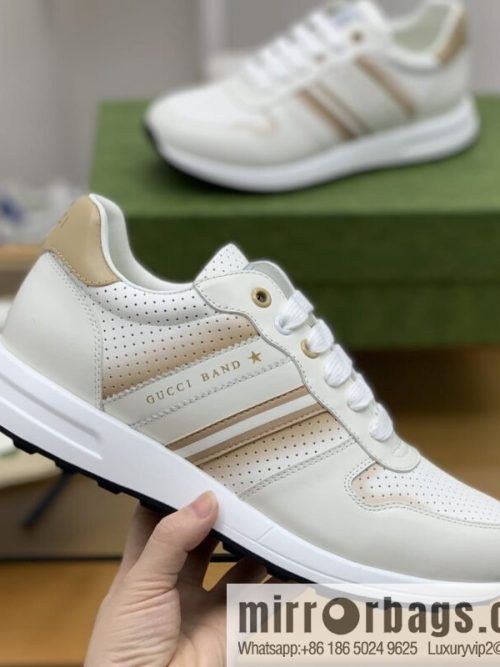 Gucci Gucci color matching double G men\'s sports running shoes