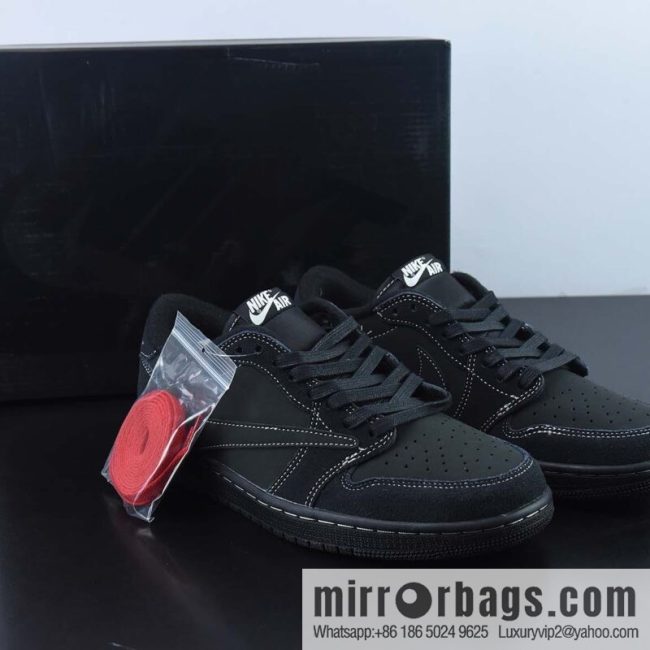Travis Scott X Air Jordan 1 Low OG \"Black/Phantom\" Barb, Darth Vader Unisex Same sneakers Item number: DM7866 001
