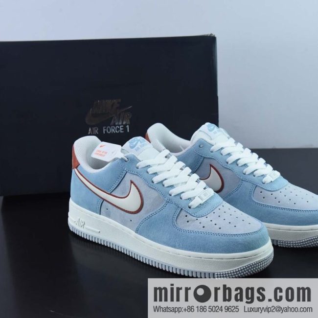 NK Air Force 1 \'07 Low burgundy blue color scheme Air Force No. 1 low-top casual board shoes, item number: LZ6699-521