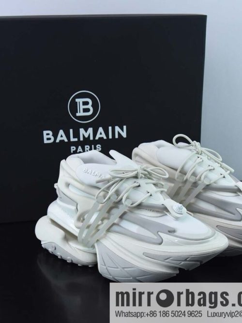 Balenciaga/Balenciaga, Balmain, Unicorn Vintage Daddy Shoes/White