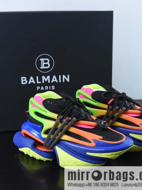 Balenciaga/Balenciaga, Balmain, Unicorn Vintage Daddy Shoes/Rainbow