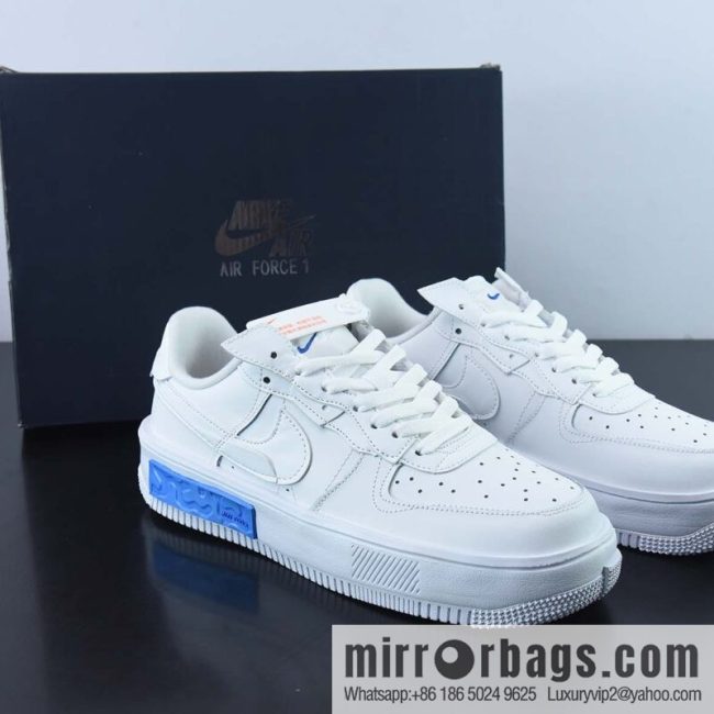 Air Force 1 Fontanka white and blue, deconstructed sea salt low-top casual board shoes, official item number: DH1290-101