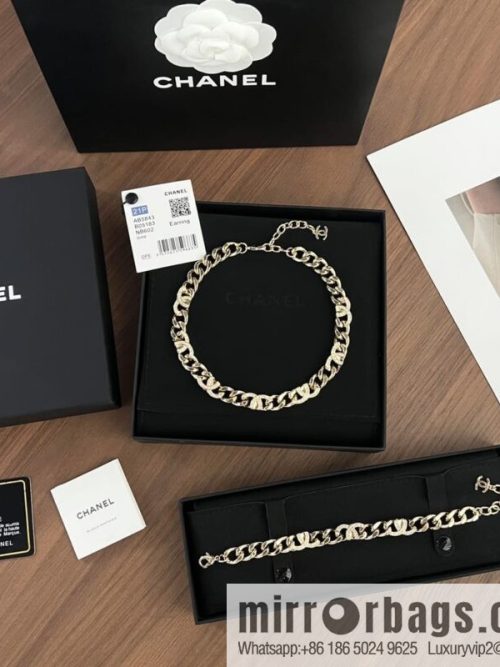 New ☑️ CHANEL Chanel semi-double c chain strap bracelet necklace
