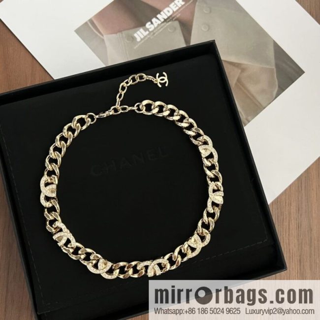 New ☑️ CHANEL Chanel semi-double c chain strap bracelet necklace - Image 2