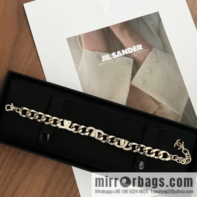 New ☑️ CHANEL Chanel semi-double c chain strap bracelet necklace - Image 3