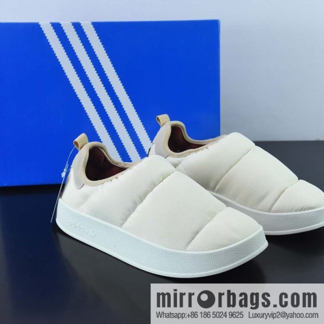 AD Originals Puffylette socks bread shoes Adi 2022 autumn and winter new warm one-pedal board shoes, item number: HR1481