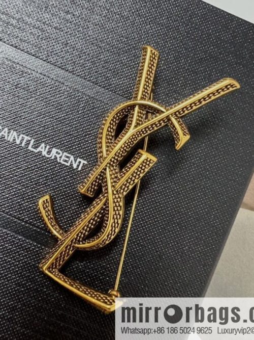 Saint Laurent YSL brooch