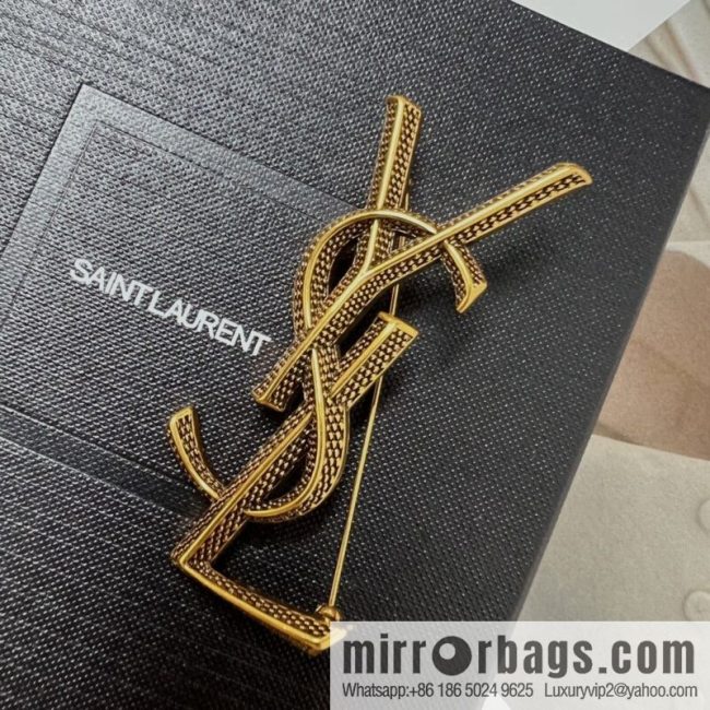 Saint Laurent YSL brooch