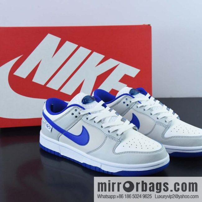 Nike SB Dunk Low \"White/Blue\" Klein blue low-top casual board shoes, item number: FB1841-110
