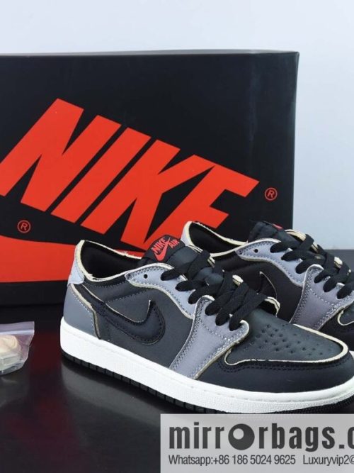 Air Jordan 1 Retro Low OG EX black and gray official synchronization new color low-top casual board shoes, item number: DV0982-006