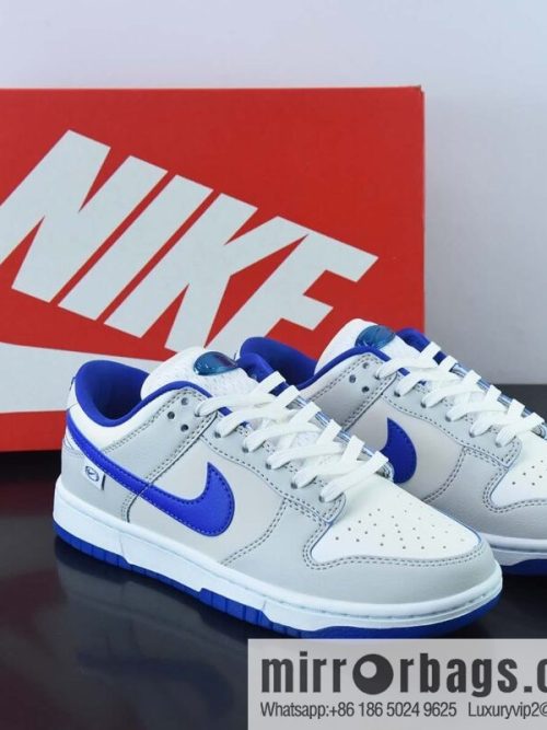 Nike SB Dunk Low GS \"Ivory Hyper Royal\" beige blue 3M reflective low-top casual shoes, item number: FB1841-110