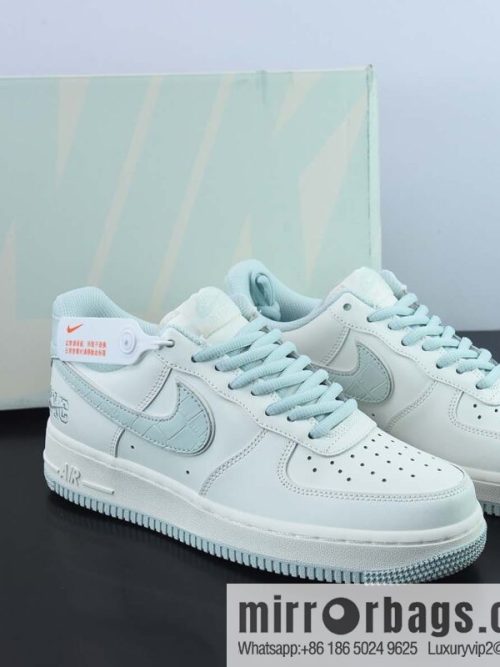 Nike Air Force 1 07 Low \"beige crocodile leather\" New York limited Air Force One low-top casual shoes 3M reflective item number: PQ5636-226
