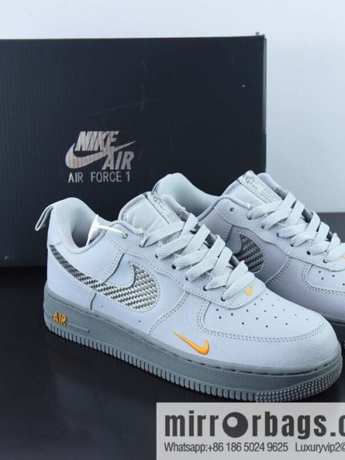 Nike Air Force 1 Low black and gray, yellow hook, Air Force No. 1 low-top sports and leisure board shoes, item number: DR0155-001