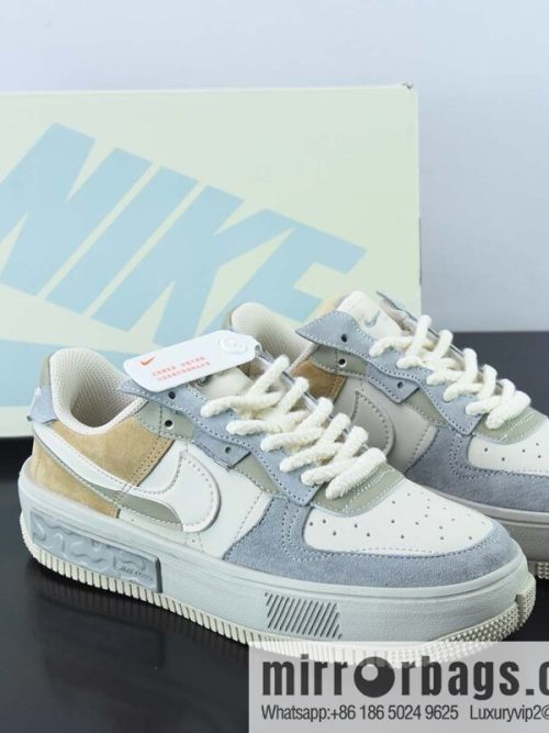 Nike Air Force 1 AF1 Air Force One/low-top, white gray-brown, deconstructed low-top casual board shoes, item number: CW6688-802