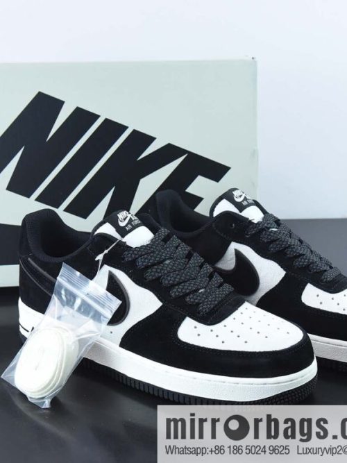 Nike Air Force 1 AF1 Air Force One/Low Top, Black and White, Colorful, Suede Item Number: MX0820-502