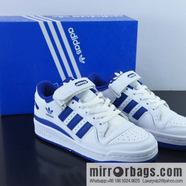 Adi AD Originals Forum 84 Low Roman series velcro low-top Vintage lace-up versatile casual sports shoes, item number: FY7974