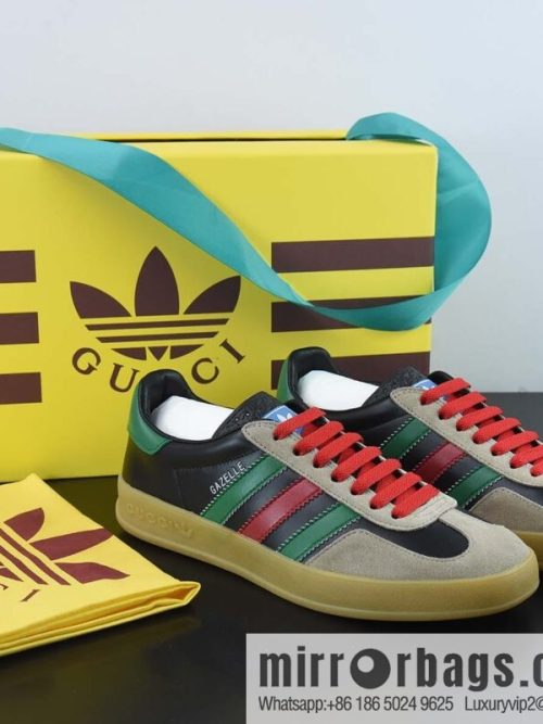 Adidas x GUCCI heavy joint clover logo iconic low-top casual board shoes