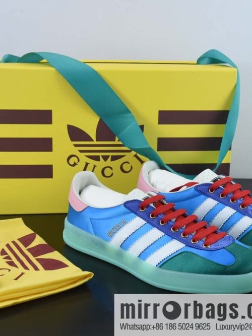 Adidas x GUCCI heavy joint clover logo iconic low-top casual board shoes