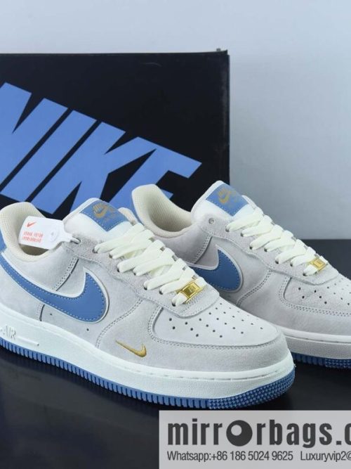 Nike Air Force 1 Low \'07 small hook blue suede, Air Force No. 1 low-top casual board shoes, item number: KK5636-210
