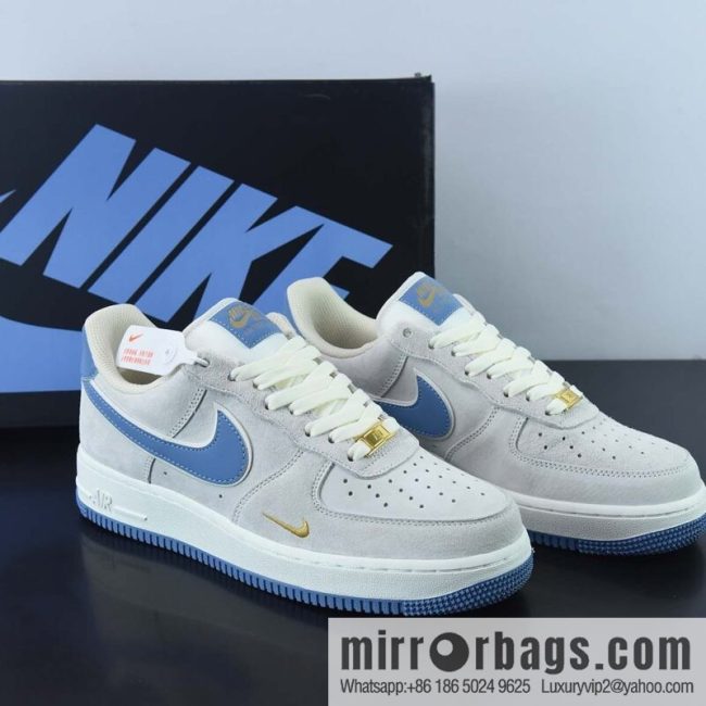 Nike Air Force 1 Low \'07 small hook blue suede, Air Force No. 1 low-top casual board shoes, item number: KK5636-210