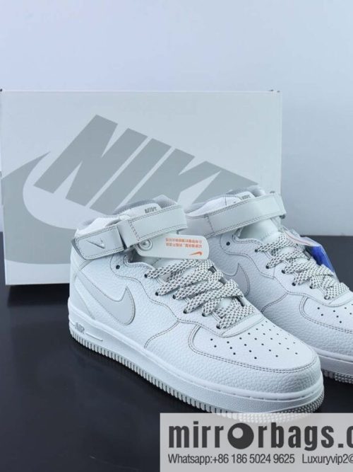 Nike Air Force 1 Mid Mark line Gypsy, ice gray color scheme Air Force No. 1 middle help basketball shoes Item number: MK0619-211