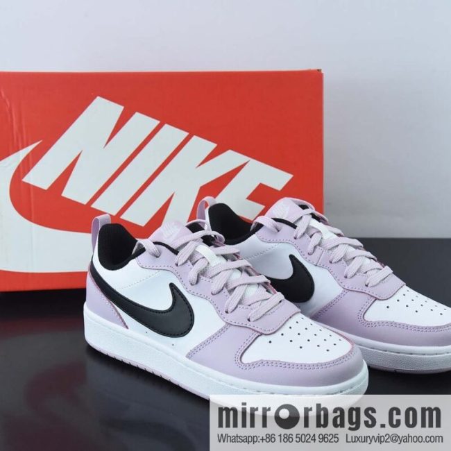 Nike Court Borough Low 2 (GS) Sakura Pink Low Top Casual Board Shoes, Item Number: BQ5448-005