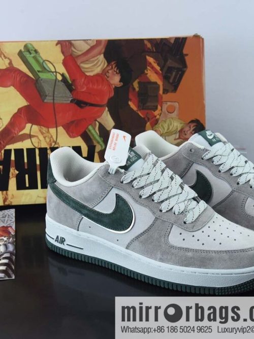 AKIRA × Nike Air Force 1 Low \'07 gray-green suede, Gypsy color scheme Air Force No. 1 low-top casual board shoes Item number: DF3966-723