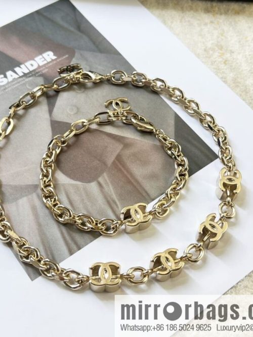 New ☑️ CHANEL Chanel double c bracelet necklace