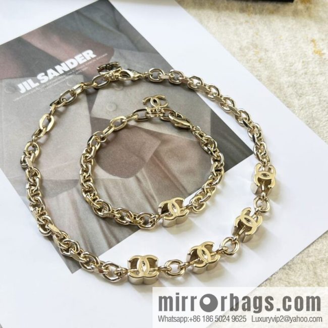 New ☑️ CHANEL Chanel double c bracelet necklace