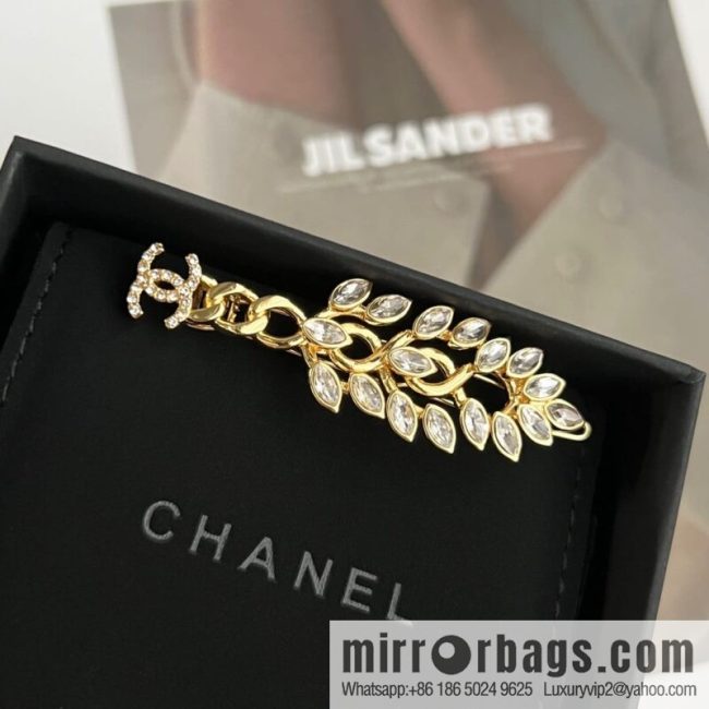 New ☑️ CHANEL Chanel double c gold wheat ear hairpin hairpin
