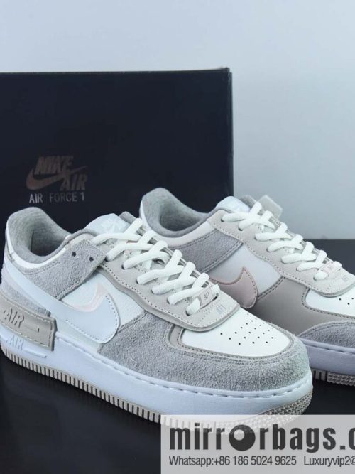 NK WMNS Air Force 1 Shadow\'s new girl deconstructivist design, Air Force One Macaron low-top casual board shoes, item number: FB7172-111