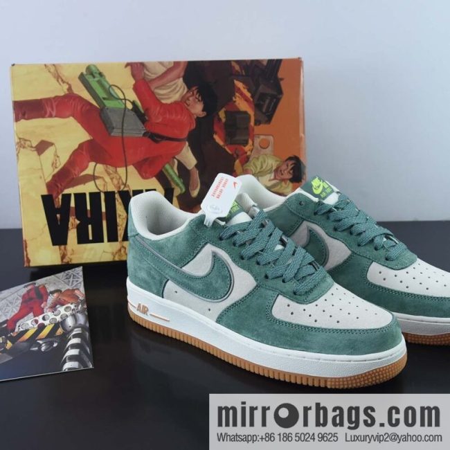 AKIRA × Nike Air Force 1 Low \'07 Takashi, suede, gypsy color scheme Air Force No. 1 low-top casual board shoes, item number: CV0820-405