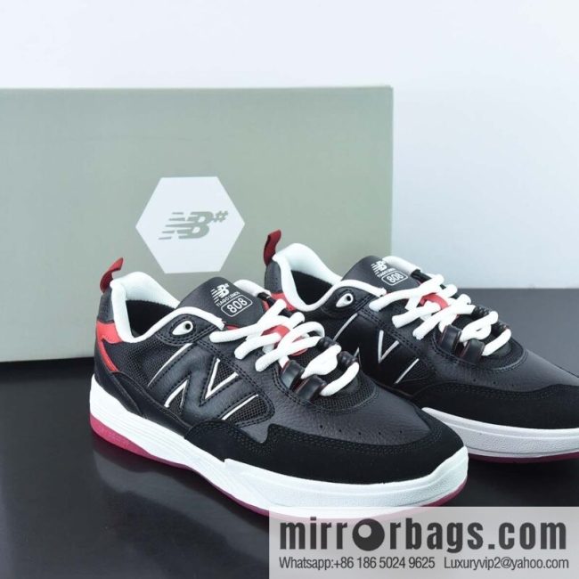 New Balance 808 series, comfortable and durable board shoes, black and red, item number: NM808BRD