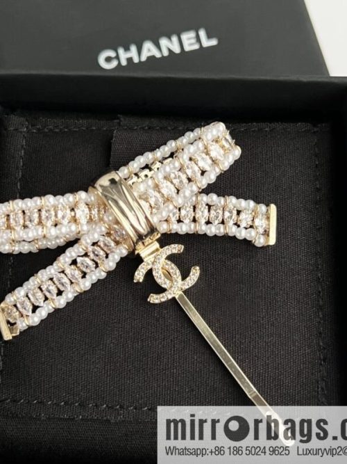 New ☑️ CHANEL Chanel double c bow hairpin hairpin