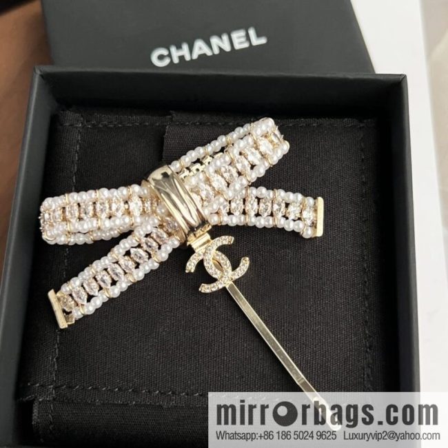 New ☑️ CHANEL Chanel double c bow hairpin hairpin