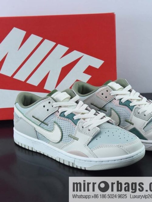 NK Dunk Scrap patchwork monster, white and green pink low-top casual board shoes, item number; DM0802-001