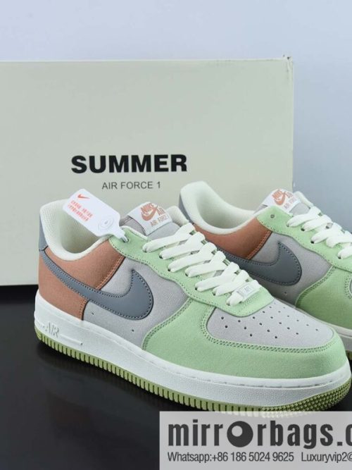 NIke Air Force 1 \'07 Gray cyan cloth Air Force One low-top casual board shoes Item number: DG2296-015