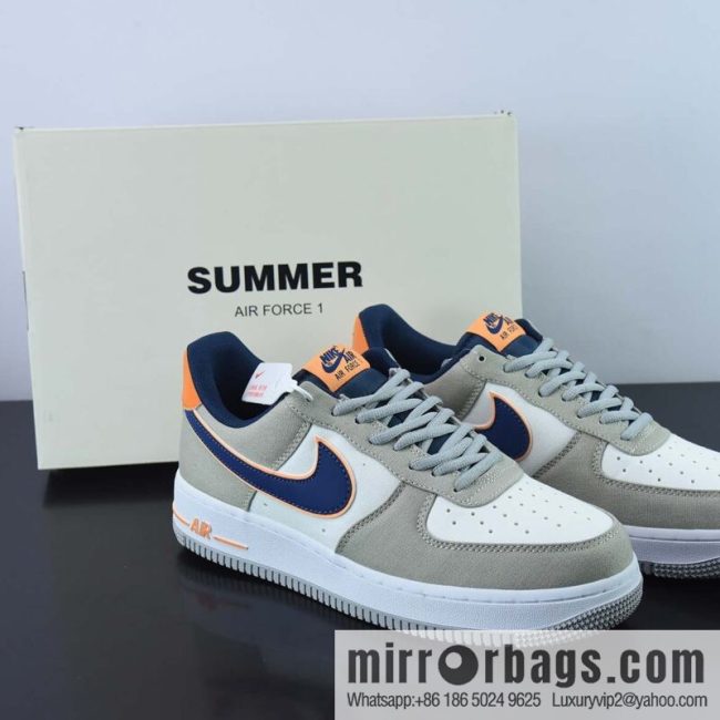 NIke Air Force 1 \'07 double hook, cloth surface Air Force No. 1 low-top casual board shoes Item number: DG2296-021