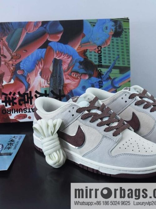 Otomo Katsuhiro x Nike SB Dunk Low \"Steamboy OST\" Otomo Ocean Grey Red Low Top Casual Board Shoes, Suede Item Number: DD0012-258