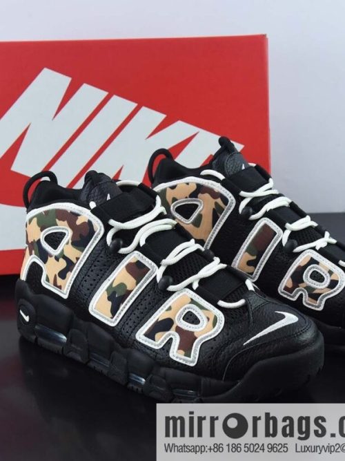 NK Air More Uptempo big AIR leather Vintage basketball shoes, official item number: CJ6122-001