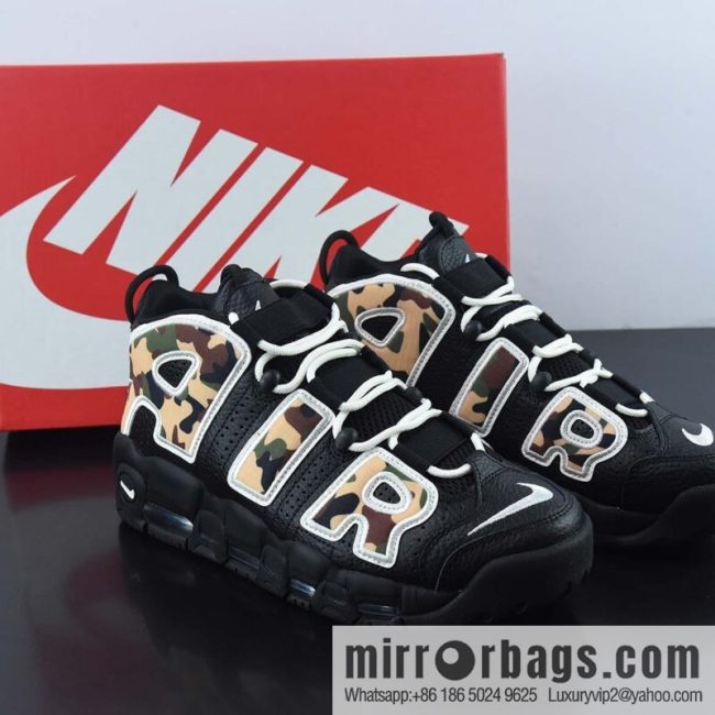 NK Air More Uptempo big AIR leather Vintage basketball shoes, official item number: CJ6122-001