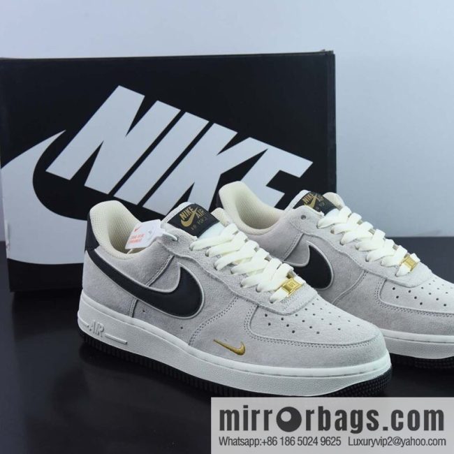 Nike Air Force 1 Low \'07 small hook black suede, Air Force One low help item number: KK5636-810