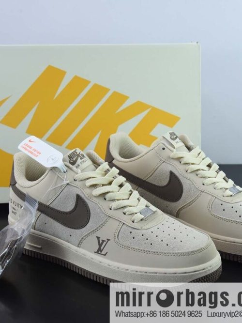 NIke Air Force 1 AF1 Air Force One/Low Help, Khaki Brown LV printed item number: BS6055-301