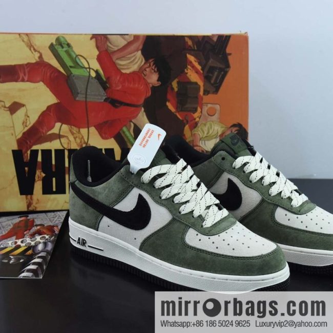 AKIRA × Nike Air Force 1 Low \'07 Morandi green, suede, gypsy color scheme Air Force No. 1 low-top casual board shoes, item number: DI3966-023