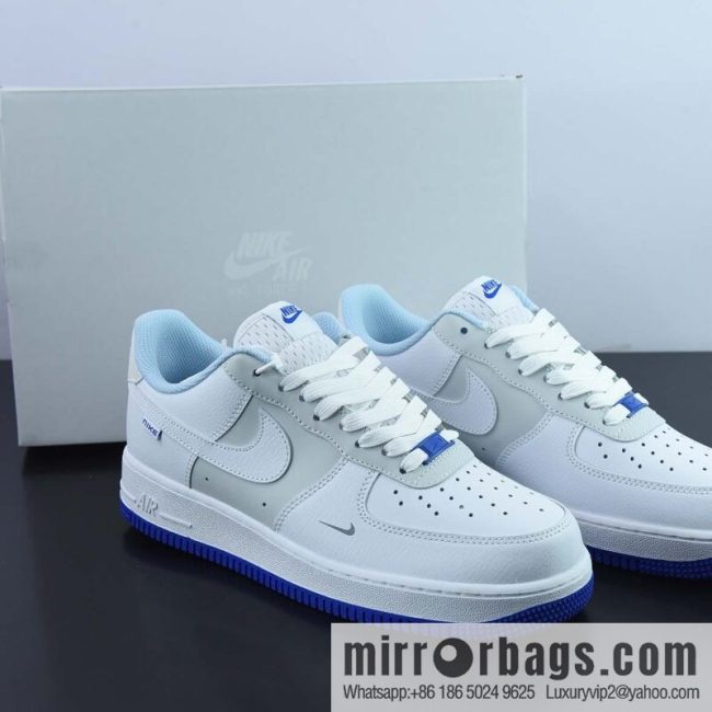 Nike Air Force 1 AF1 Air Force One/low-top, white gray blue, item number: FB1844-111