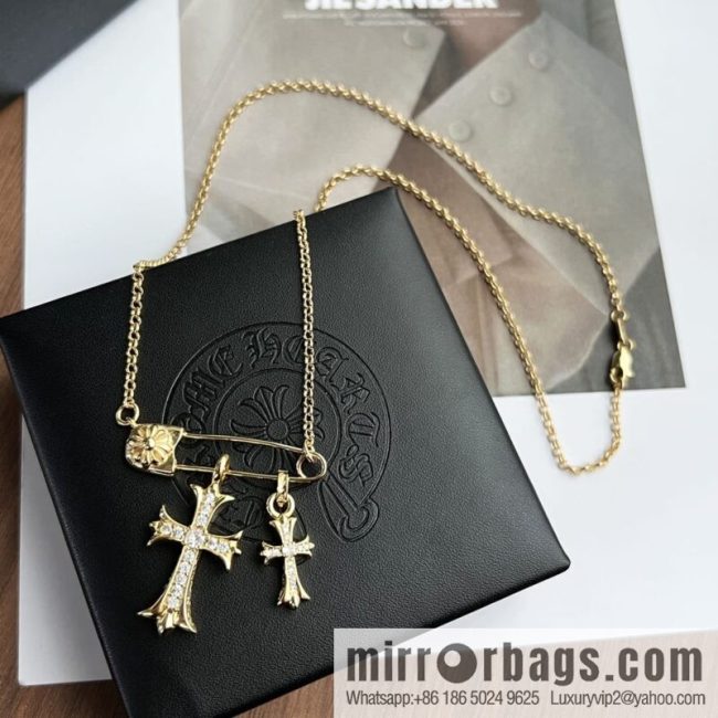 Classic hit, Crossheart cross pin necklace - Image 2